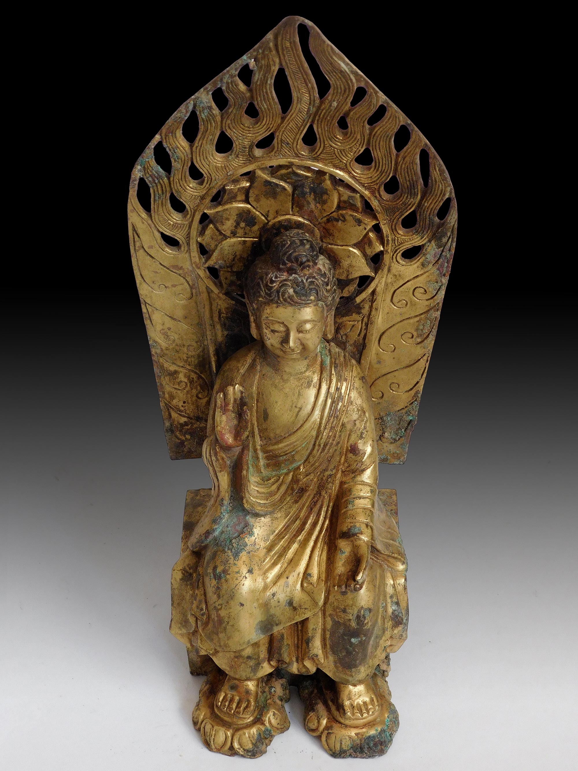 Gilt Bronze Wei Pensive Maitreya Buddha
