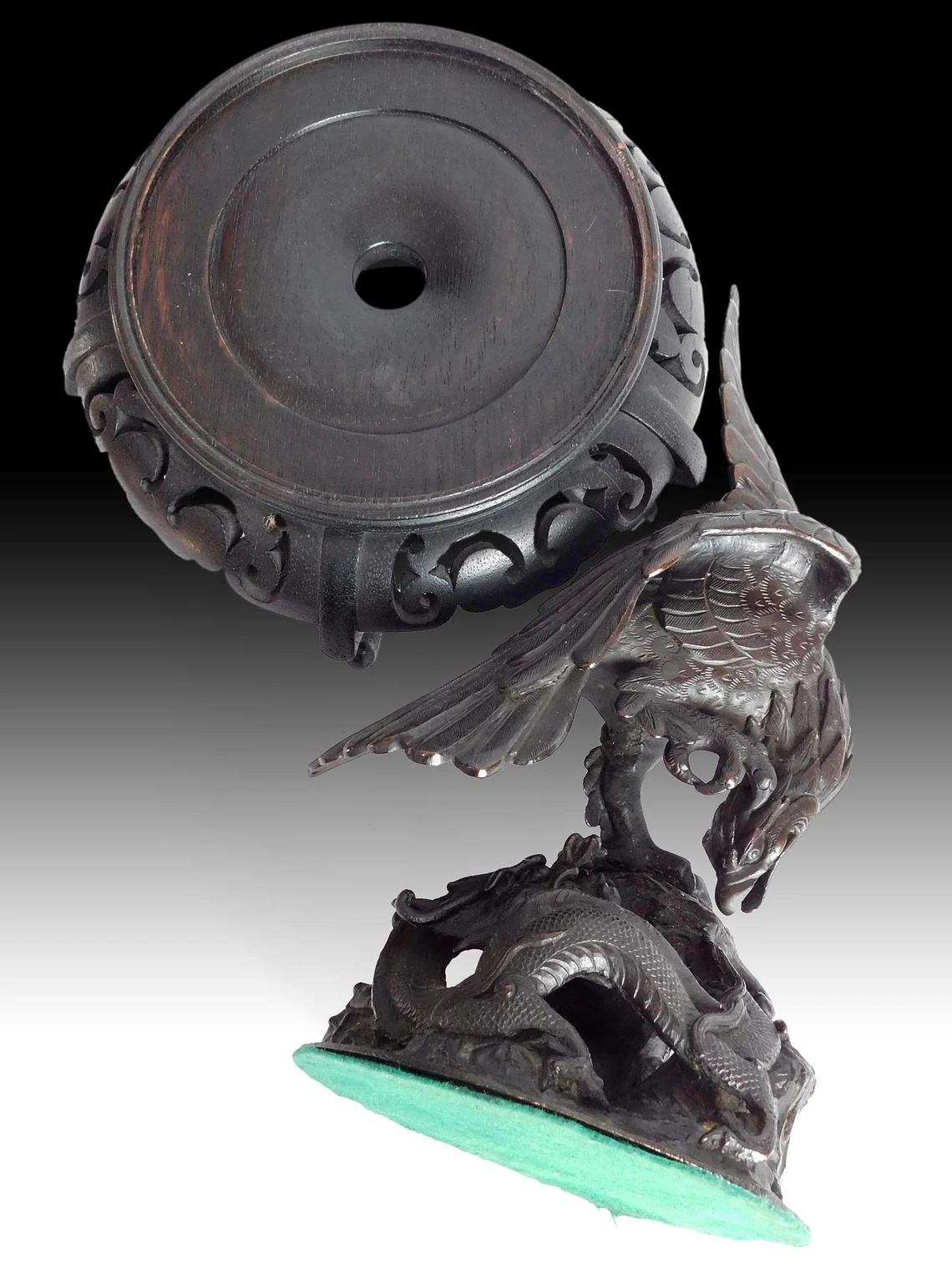 Antique Japanese Bronze Okimono