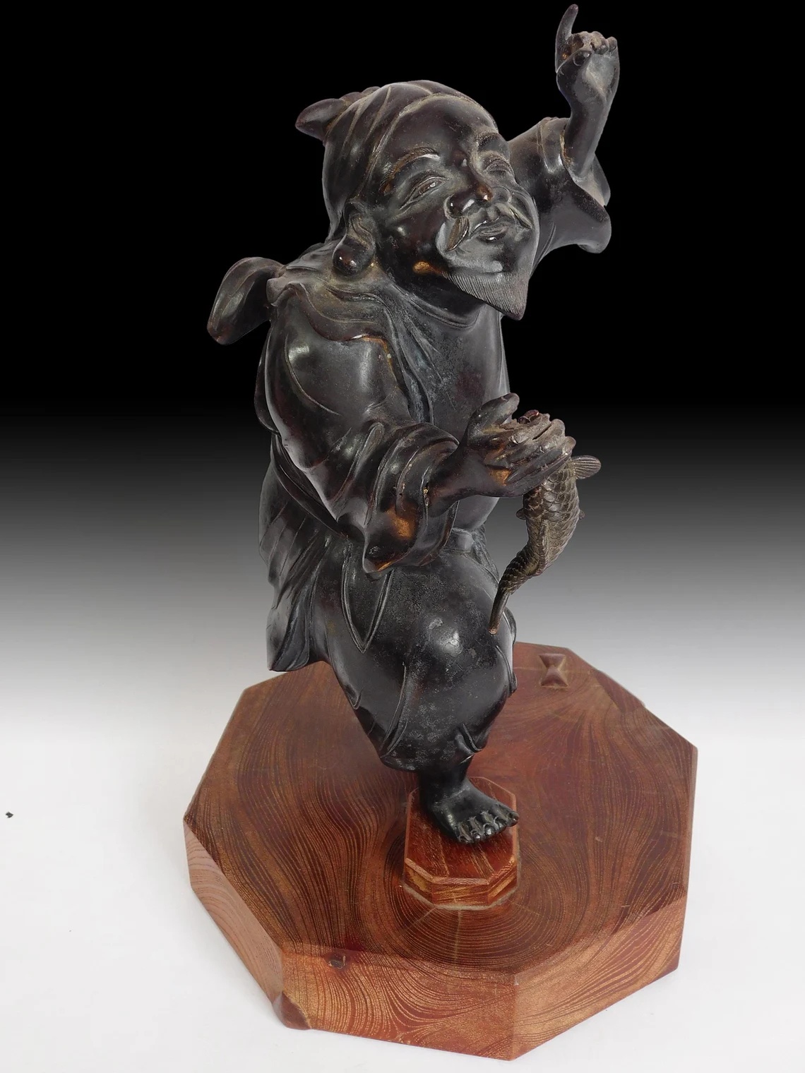 Edo Bronze Ebisu Okimono