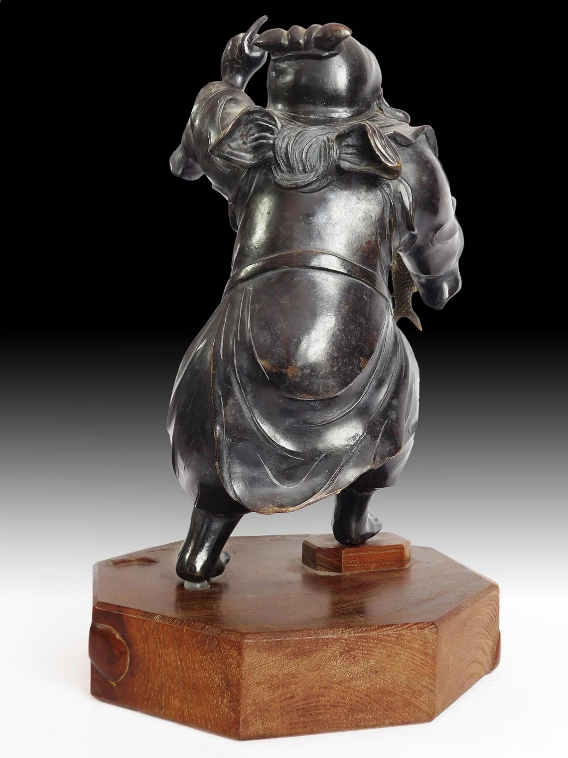 Antique Japanese bronze Okimono