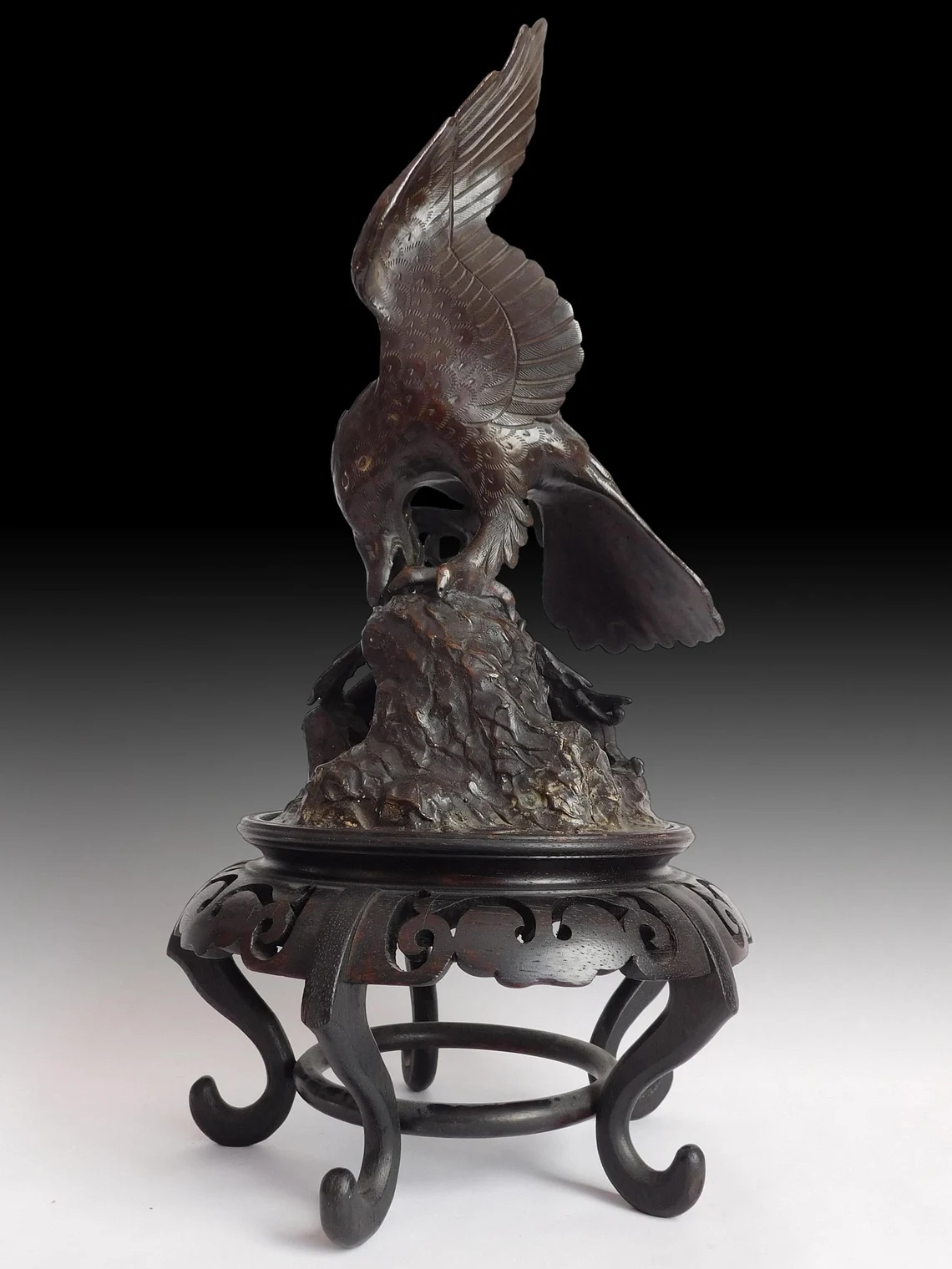Antique Japanese Bronze Okimono