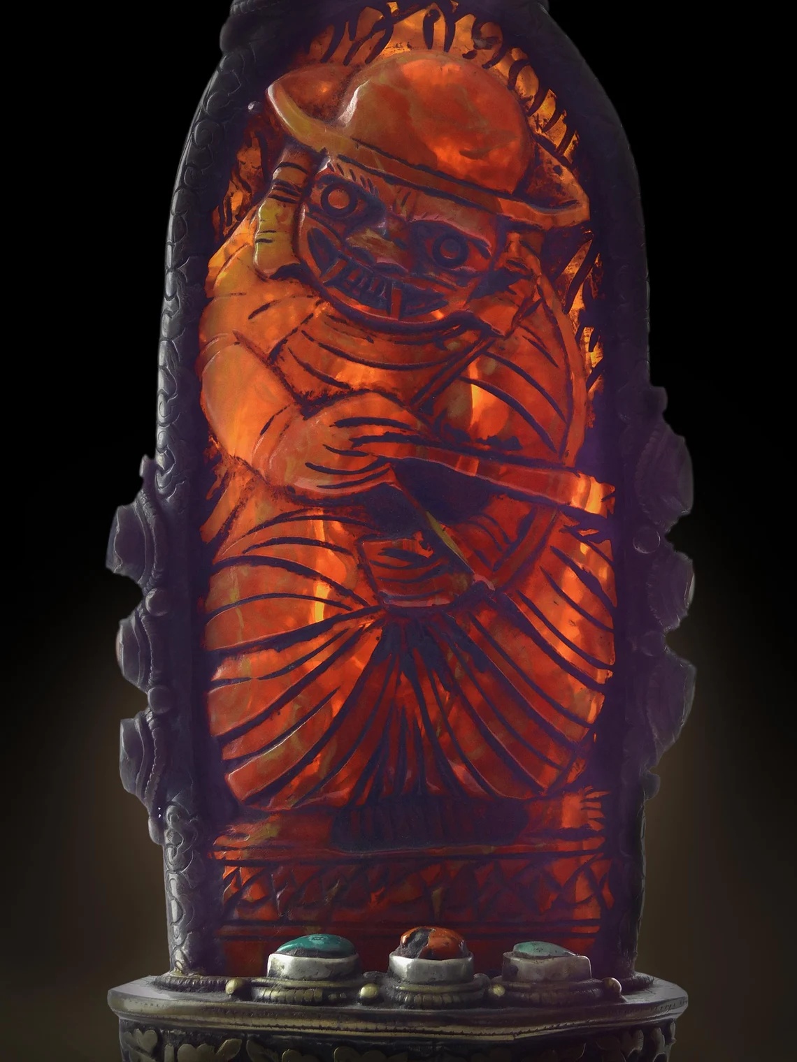 Tibetan Amber Wish Jewel