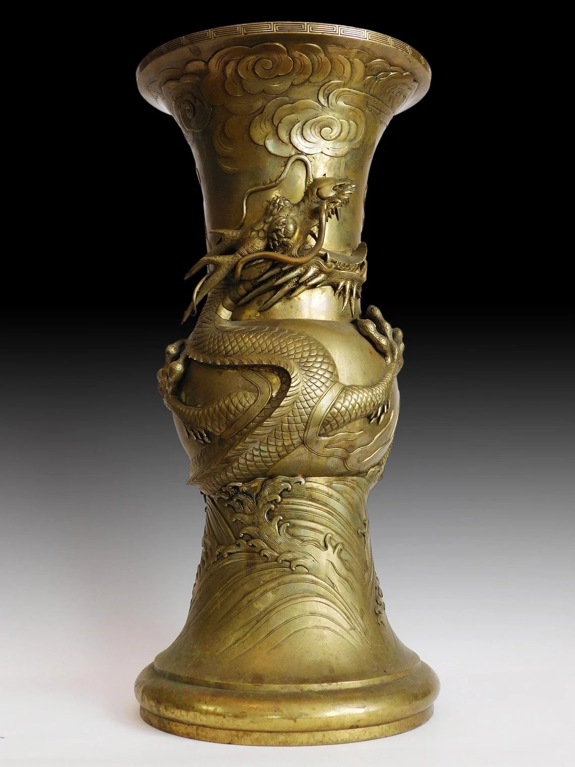 Antique Brass Dragon Censer