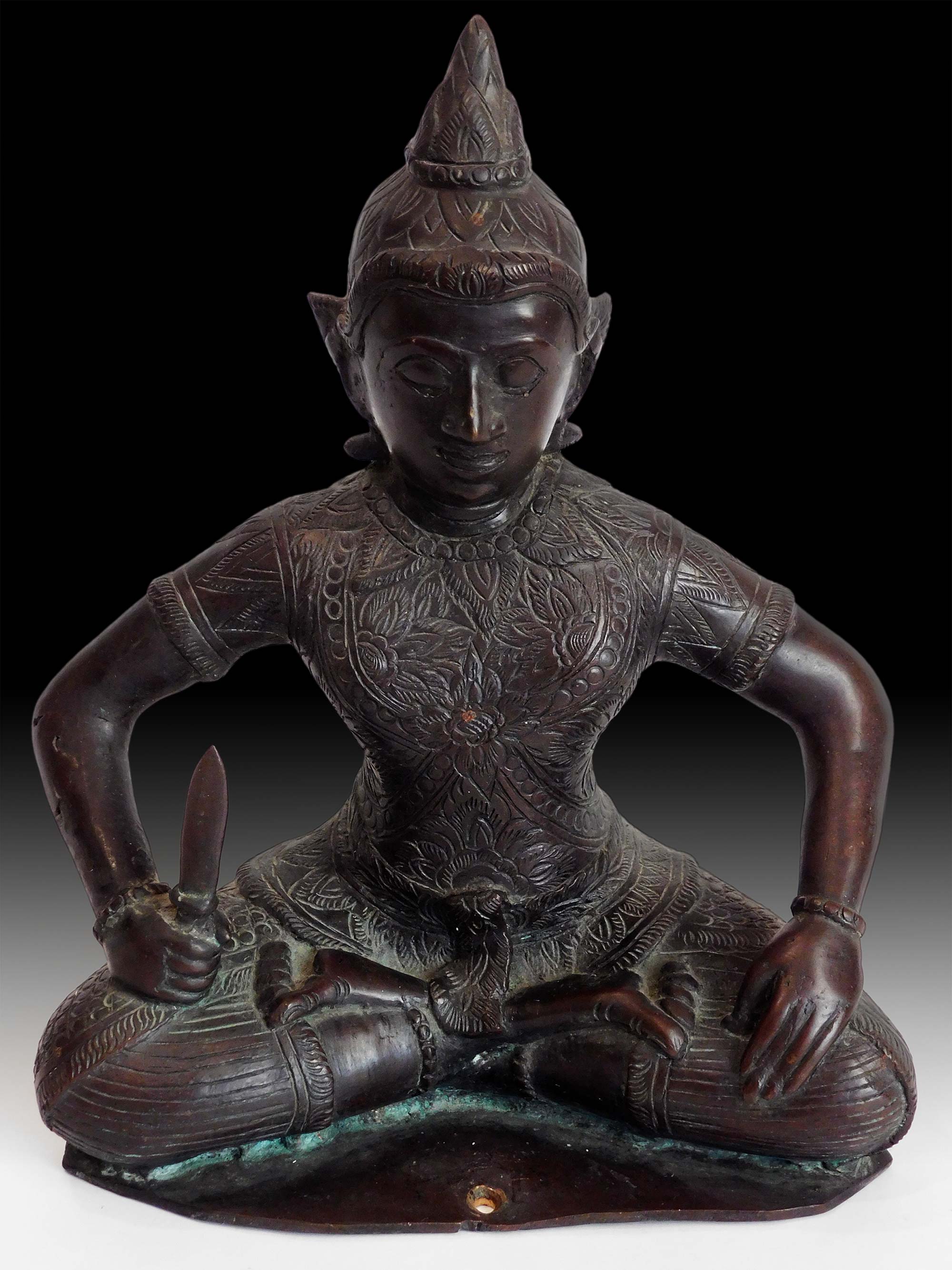 Bronze Temple Guardian Dvarapala rt