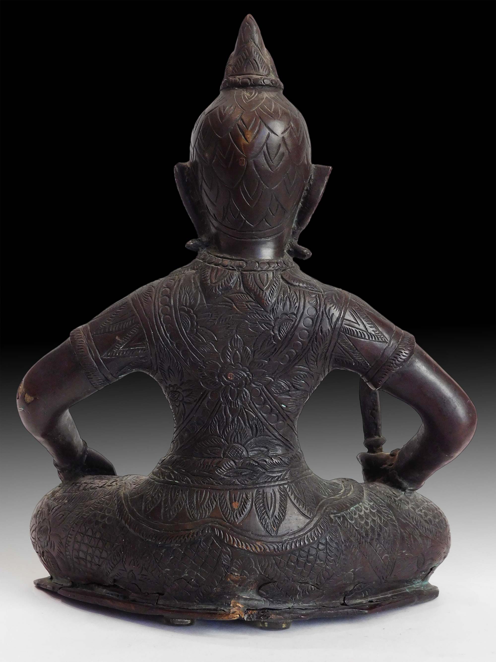 Bronze Temple Guardian Dvarapala lt