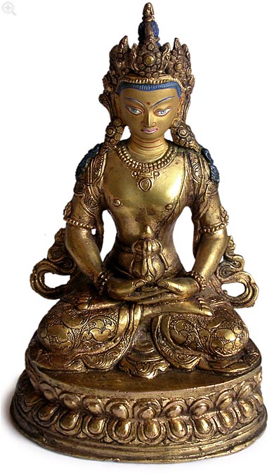 Tibetan Gilt Bronze Amitayus 
