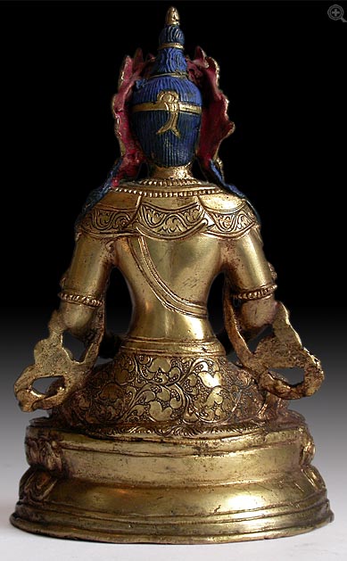 Gilt Bronze Amitayus Back View