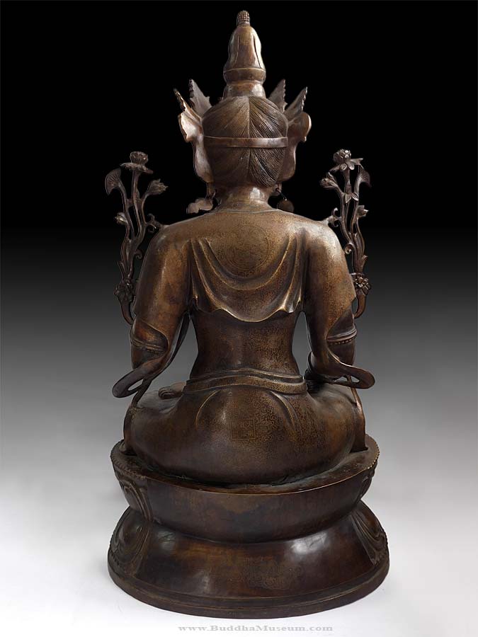 Avalokiteshvara Buddha back view
