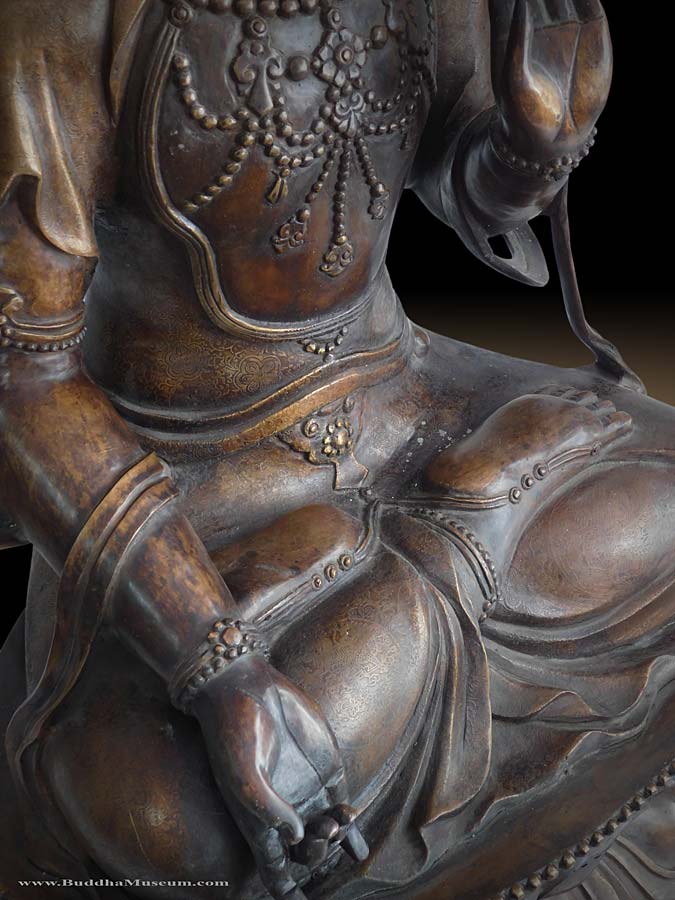Manjushri Bodhisattva back view
