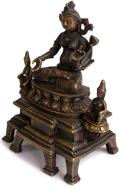White Tara Bronze Shrine