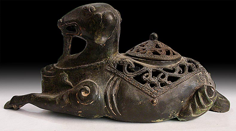 Chinese Bronze Camel Censer