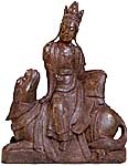 Manjushri on Lion