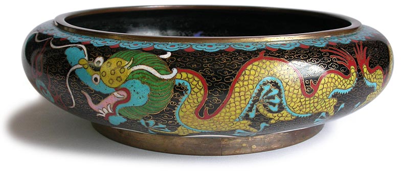 Cloisonne Dragon Alms Bowl