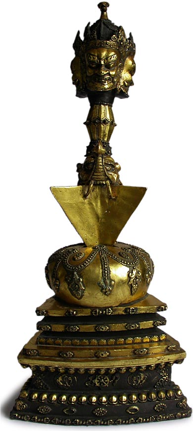 Gilt Bronze Hayagriva Phurba