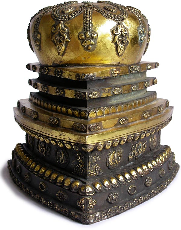 Gilt Hayagriva Phurba Stand