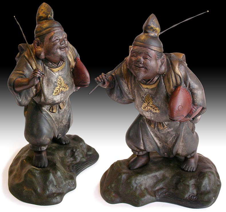 Bronze Ebisu Okimono