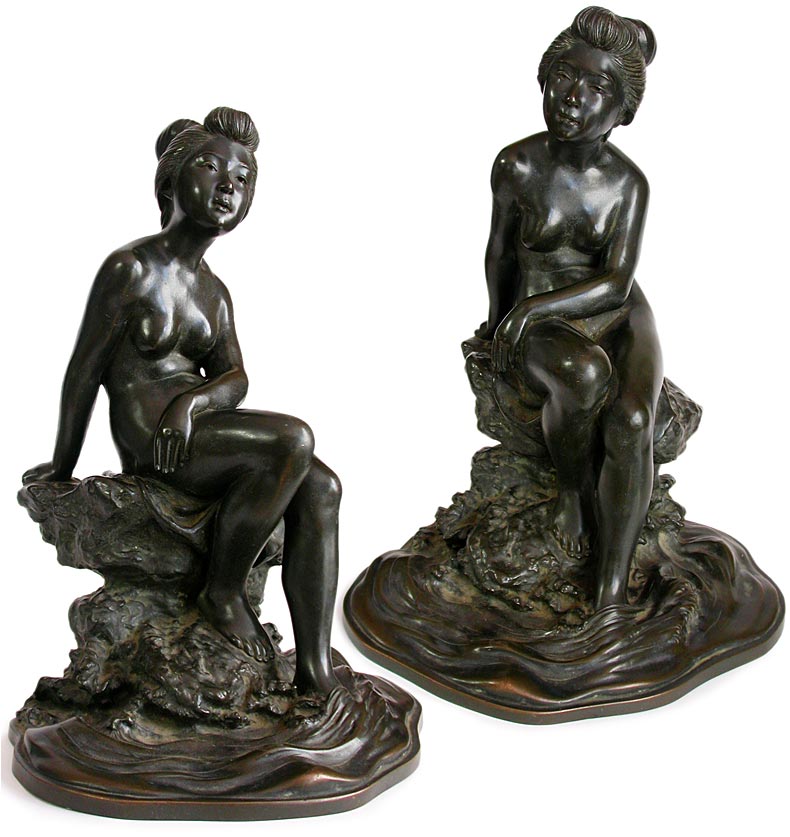 Okazaki Sessei Bronze Nude