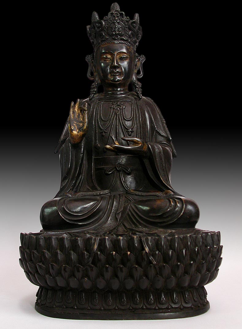 Ming Bronze Maitreya Buddha
