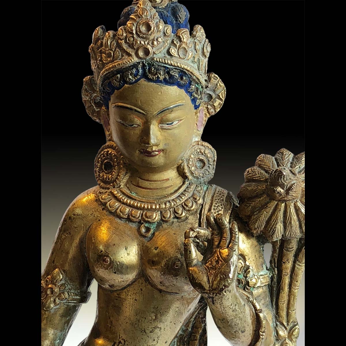 Green Tara close up