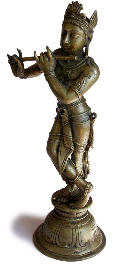 Hindu Bronze Krishna Venugopala