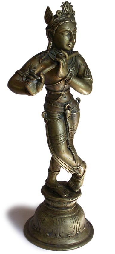 Hindu Bronze Krishna Venugopala