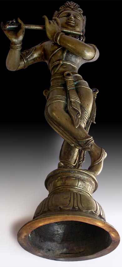 Hindu Bronze Krishna Venugopala