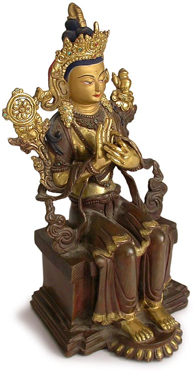 Gilt Bronze Maitreya