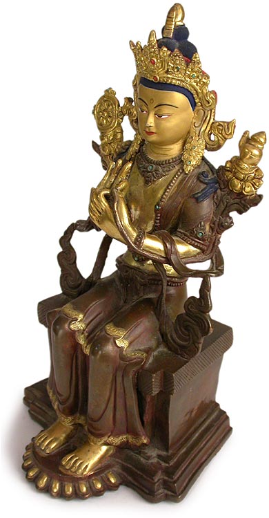 Gilt Bronze Maitreya