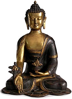 Gilt Bronze Medicine Buddha