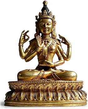 Gilt Bronze Pranaparamita Buddha