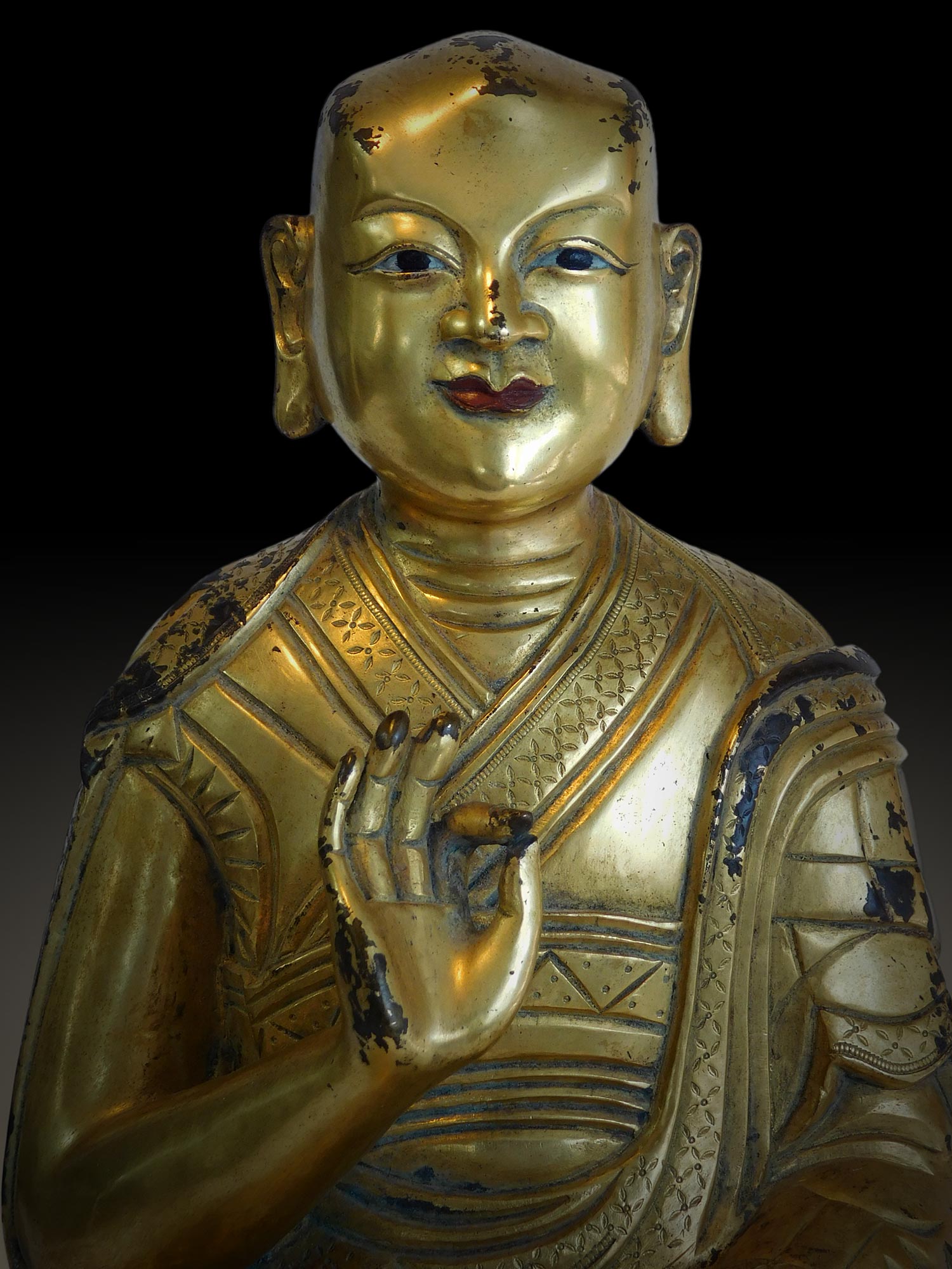 Dalai Lama Rinpoche close up