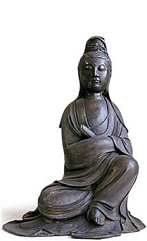 Qing Quanyin with Scroll