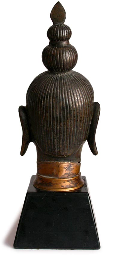 Gilt Bronze Buddha Head