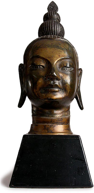 Bronze Buddha Head