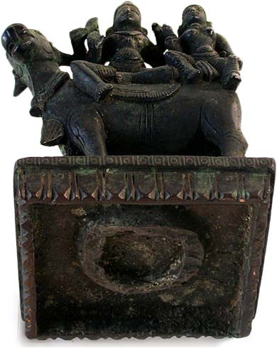 Shiva Parvati on Nandi Statue