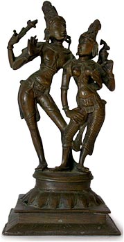 Shiva Parvati Hindu Bronze