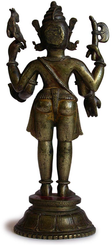 Four Armed Shiva back