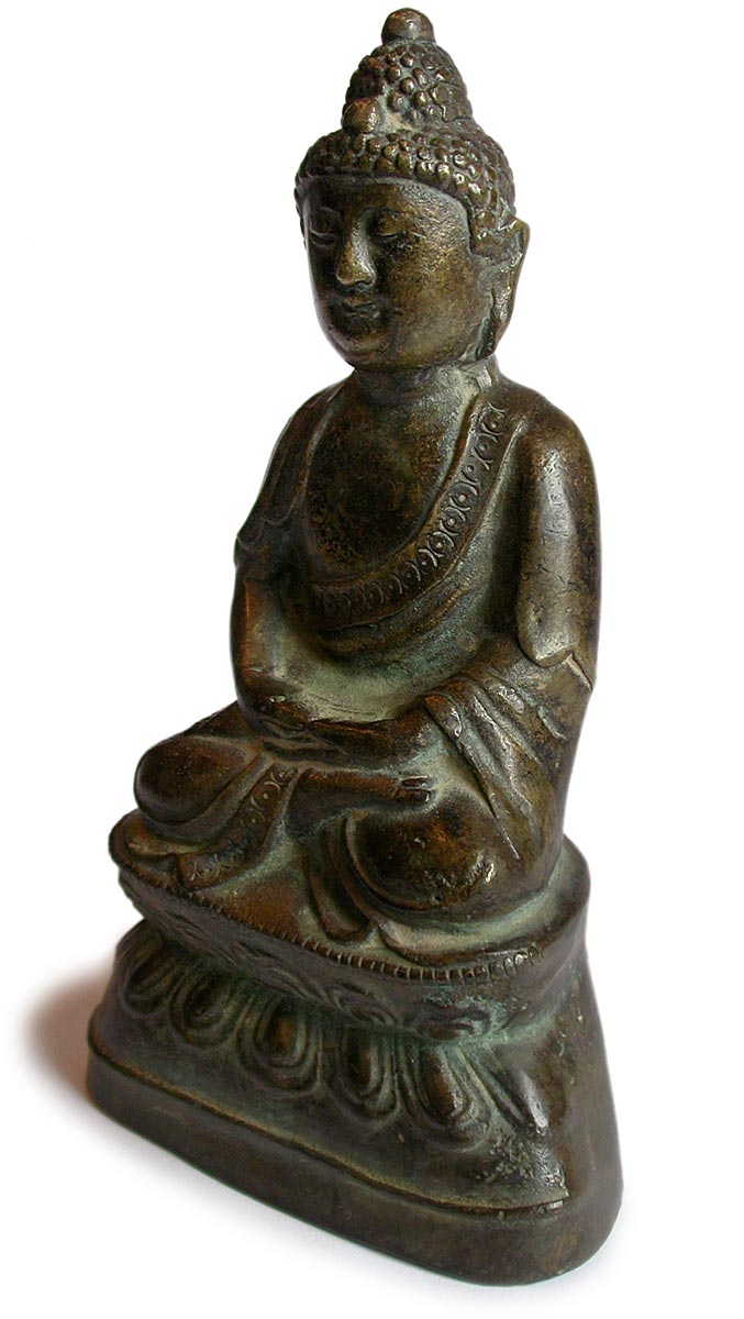 Bronze Amitabha left