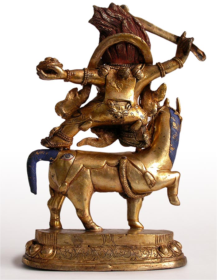 Palden Lhamo Tibetan Bronze Statue