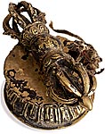Tibetan Vajra on Lotus
