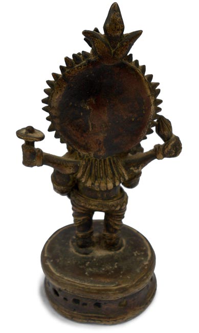 Adivasi Vishnu Statue back