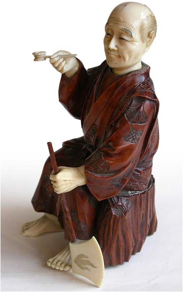 Wood Worker Okimono