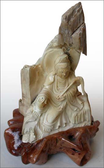 Mammoth Fossil Kwan Yin Buddha