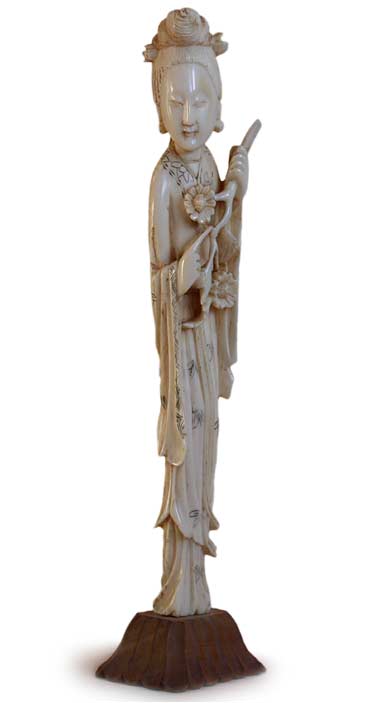 Ivory Goddess with Flower