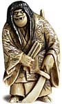 Kabuki Warrior Netsuke