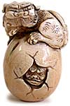 SHISHI IVORY NETSUKE