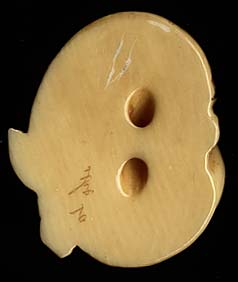 Hyottoko Mask Netsuke Signed Koko