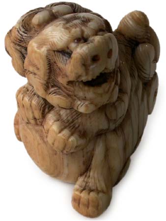 Fire Shishi Netsuke