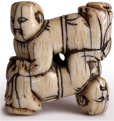 Karako Acrobat Netsuke front