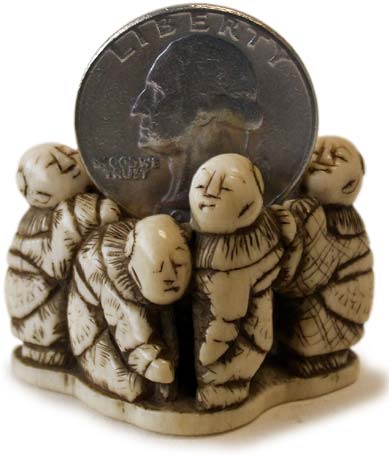Five Karako Ivory Netsuke